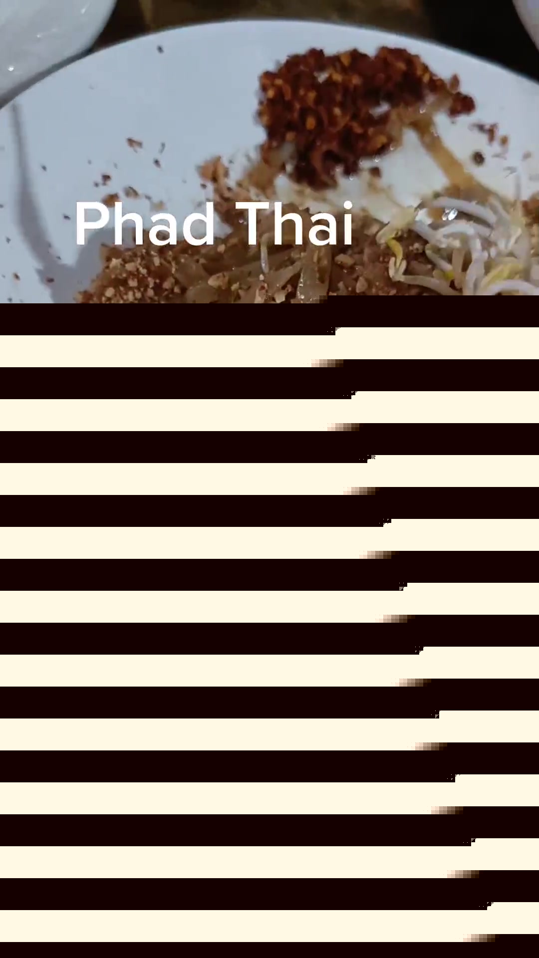 Phad Thai noodles dish